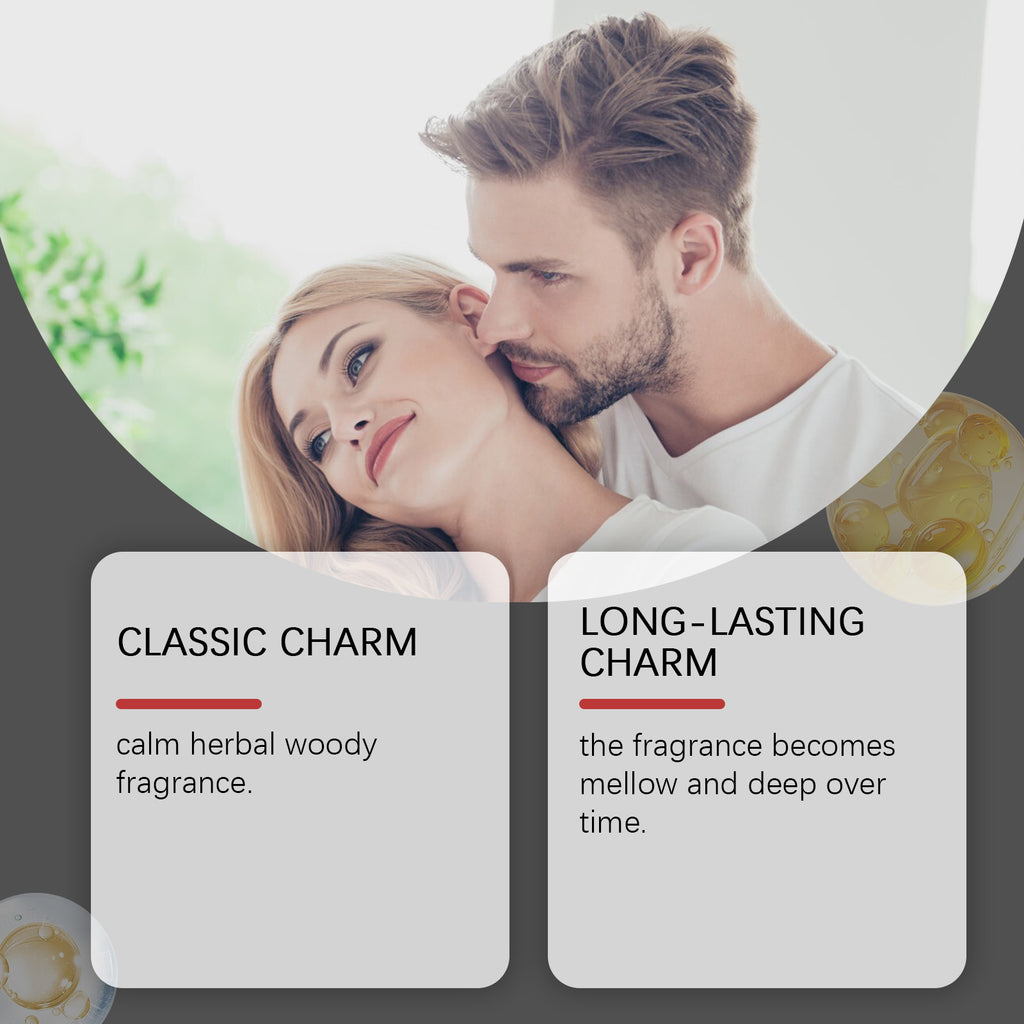 Roxelis Sandalwood Cologne Romantic Perfume - Release Charm, Perfect for Couples, Niche Atmosphere, Fresh & Long-Lasting, Portable Size
