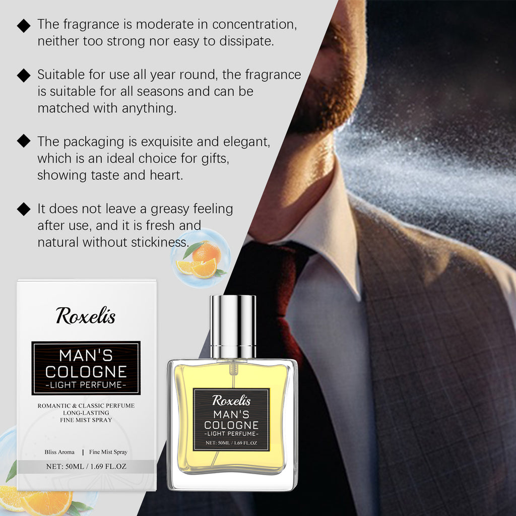 Roxelis Citrus Woody Perfume - Portable Light Elegant Fragrance, Fresh Notes, Natural Charm & Long-Lasting Scent for Atmosphere